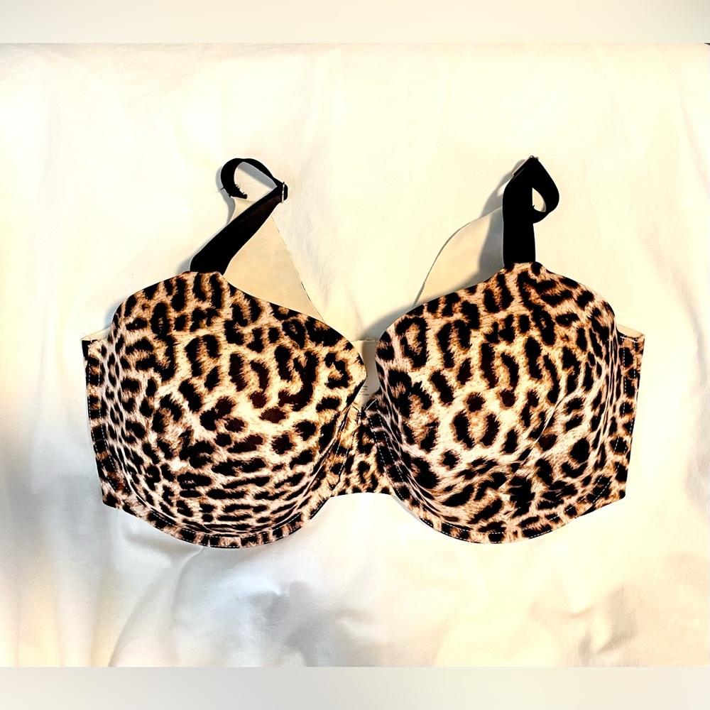 *EUC* Soma Vanishing 360 Perfect Coverage ~ Divine Leopard Mini Nude ~ Sz 38DDD